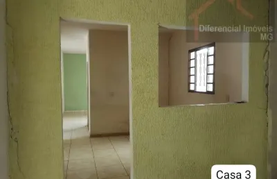 Casa para venda em contagem, icaivera, 2 dormitórios, 1 banheiro, 2 vagas