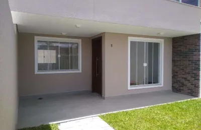 Sobrado novo à venda de frente para rua com 3 quartos no bairro alto em curitiba