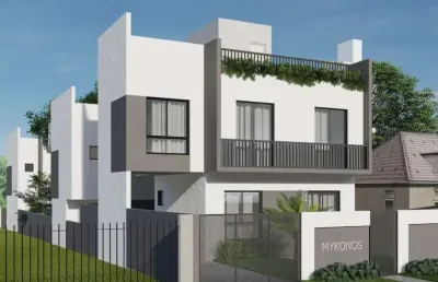 Sobrado novo à venda com 3 quartos sendo uma suíte no xaxim em curitiba