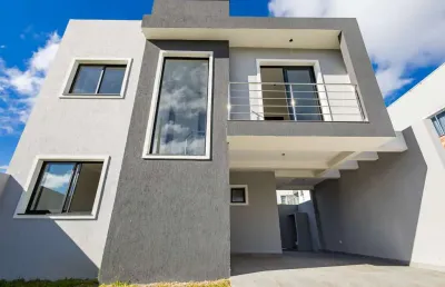 Sobrado à venda com 3 quartos em santa felicidade em curitiba