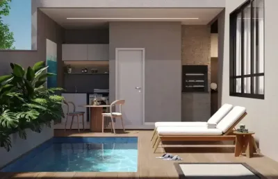 Linda casa com piscina no condomínio porto marina, pronta pra morar