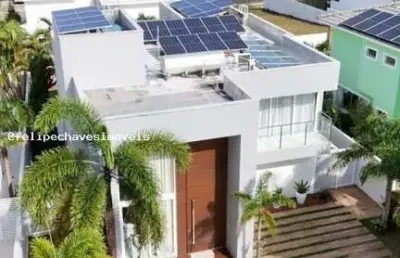 Casa em condomínio para venda em camaçari, vila de abrantes (abrantes), 4 dormitórios, 4 suítes, 5 banheiros, 4 vagas
