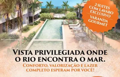 Imóveis na praia para venda em mata de são joão, imbassaí, 2 dormitórios, 2 suítes, 2 banheiros, 2 vagas