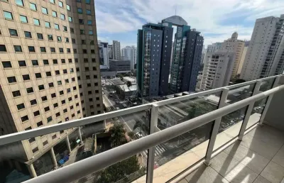 Apartamento com 1 quarto para alugar na rua juquis, 391, indianópolis, são paulo, 45 m2 por r$ 3.800