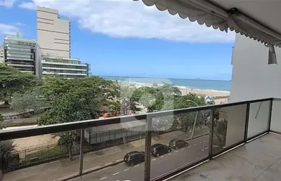 Apartamento 170m² com 3 quarto e 2 vagas de garagem vista lateral mar do leblon