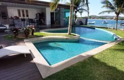 Casa com 4 dormitórios à venda por r$ 8.500.000,00 - passagem - cabo frio/rj