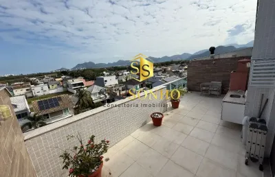 Cobertura duplex 3 qts c/piscina e churrasqueira linda vista - heaven vargem pequena