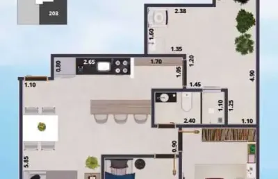 Apartamento com 2 quartos à venda na rua martins barbosa, benfica, juiz de fora, 52 m2 por r$ 229.000