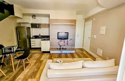Cobertura com 1 dormitório para alugar, 58 m² por r$ 3100/mês - condomínio live home club - jundiaí/sp