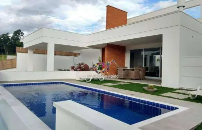 Casa com 3 dormitórios para alugar, 256 m² por r$ 16.000/mês - condomínio campo de toscana - vinhedo/sp