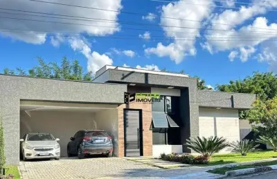 Casa térrea com 3 suítes no condomínio shamballa i.
