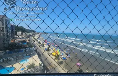 Apartamento frente mar com garagem privativa - praia dos sonhos - itanhaéms