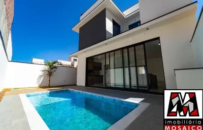 Vendo sobrado novo no condomínio reserva ermida, com 03 suítes, piscina, alto padrão