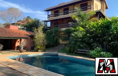 Linda casa a venda em condomínio fechado parque da fazenda 04 suites com lazer total