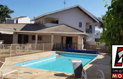 Linda casa em condomínio portal paraíso i, com 3 suítes, 8 vagas, piscina, estuda permuta