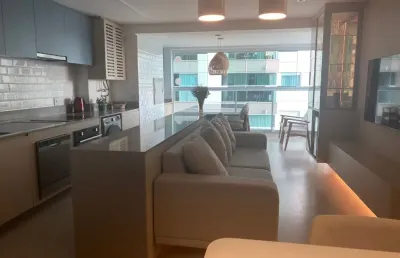 Apartamento dos sonhos pe na areia com tres quartos