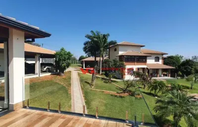 Chácara com 4 dormitórios à venda, 5800 m² por r$ 7.500.000,00 - lagos de shanadu - indaiatuba/sp
