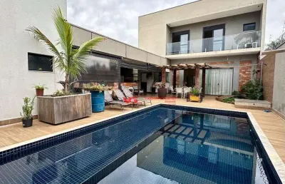 Oportunidade - lindo sobrado com 4 suítes à venda, 412 m² por r$ 2.100.000 - chácara areal - indaiatuba/sp