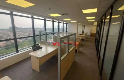 Andar corporativo para alugar, 322 m² por r$ 50.066,00/mês - sky towers office - indaiatuba/sp