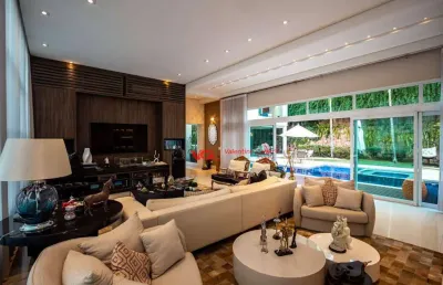 Casa linda de luxo com 5 suítes à venda, 525 m² por r$ 5.900.000 - jardim vila paradiso - indaiatuba/sp - aceita permuta