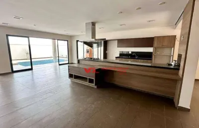 Sobrado com 5 dormitórios, 552 m² - venda por r$ 2.500.000,00 ou aluguel por r$ 15.550,00/mês - jardim vila paradiso - indaiatuba/sp