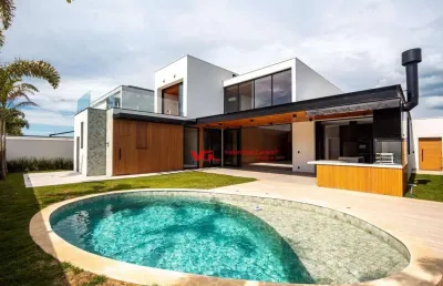 Sobrado com 4 dormitórios à venda, 402 m² por r$ 5.190.000,00 - parque villa dos pinheiros - indaiatuba/sp