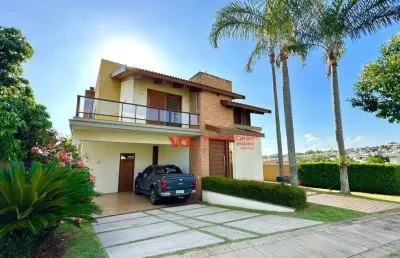 Linda casa com detalhes em madeira com 3 suítes à venda, 357 m² por r$ 2.750.000 - jardim vila paradiso - indaiatuba/sp