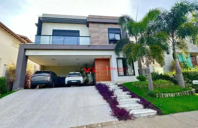 Casa linda de frente para a mata com 05 suítes à venda, 400 m² por r$ 4.600.000 - jardim vila paradiso - indaiatuba/sp