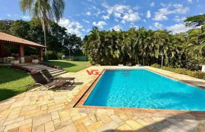 Chácara com 7 dormitórios à venda, 5000 m² por r$ 2.600.000,00 - colinas do mosteiro de itaici - indaiatuba/sp