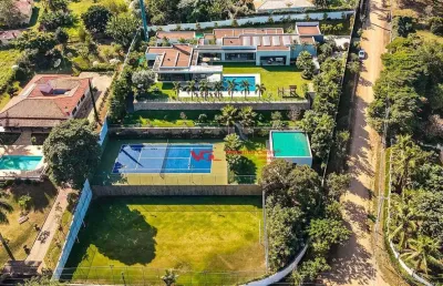 Chácara com 6 dormitórios à venda, 5950 m² por r$ 14.500.000,00 - colinas do mosteiro de itaici - indaiatuba/sp