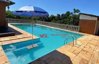 Chácara com 4 dormitórios para alugar, 5000 m² por r$ 10.934,00/mês - recanto dos pássaros - indaiatuba/sp