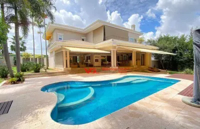 Sobrado com 4 dormitórios, 537 m² - venda por r$ 7.800.000,00 ou aluguel por r$ 30.783,50/mês - jardim vila paradiso - indaiatuba/sp