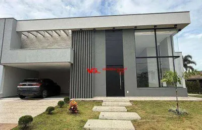 Linda casa com 3 suítes, escritório, piscina e 4 vagas de garagem, à venda, 210 m²  no jardim piemonte - indaiatuba/sp