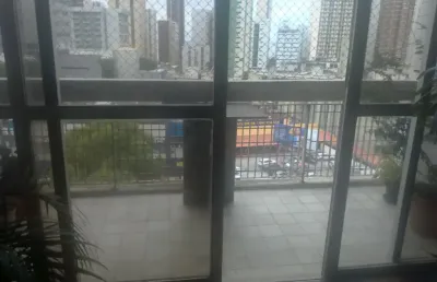 Excelente apartamento com 140 m² vista parcial da praia de boa viagem