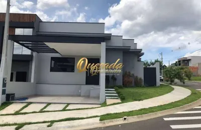 Casa térrea nova de esquina, à venda, 3 suítes, condomínio vila rica, indaiatuba.