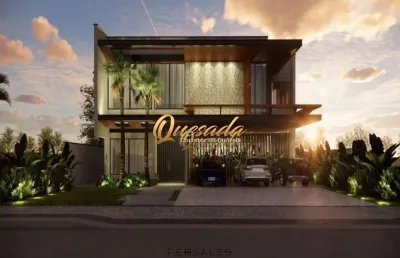 Sobrado novo à venda, 5 suítes, piscina, condomínio villa dos pinheiros, indaiatuba.