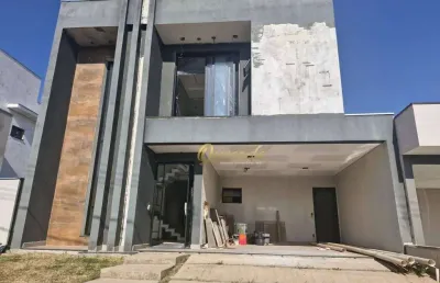 Sobrado novo à venda, 3 dormitórios, 1 suíte, piscina, escritório, condomínio milano, indaiatuba.
