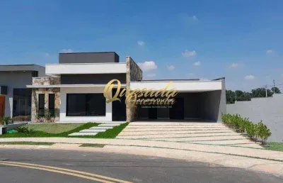 Casa assobradada nova à venda, 3 suítes, condomínio evidências, indaiatuba.