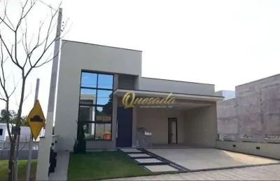 Casa térrea nova, à venda, 3 quartos, 1 suíte, planejados, condomínio milano, indaiatuba.
