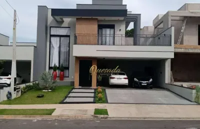 Sobrado à venda, 3 suítes, área gourmet, piscina, condomínio milano, indaiatuba.