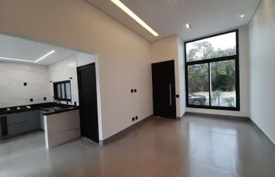 Casa nova à venda, 3 suítes, planejados, condomínio park gran reserve, indaiatuba.