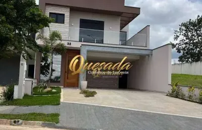 Sobrado novo, à venda, 3 suítes, planejados, piscina, condomínio piemonte, indaiatuba.