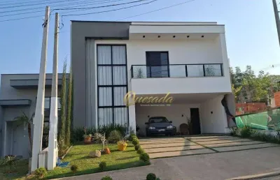 Sobrado novo à venda, 3 suítes, escritório, planejados, condomínio piemonte, indaiatuba.