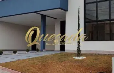 Casa térrea nova, à venda, 3 suítes, piscina, escritório, condomínio laguna, indaiatuba.