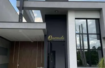 Casa térrea nova à venda, 3 suítes, planejados, condomínio gran reserve, indaiatuba.