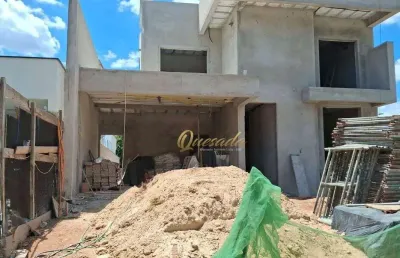 Sobrado novo à venda, 4 suítes, planejados, piscina, condomínio jardins di roma, indaiatuba.
