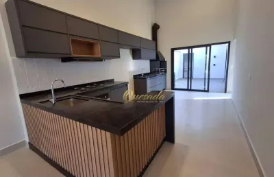 Casa térrea nova, à venda, 3 suítes, planejados, condomínio gran reserve, indaiatuba.