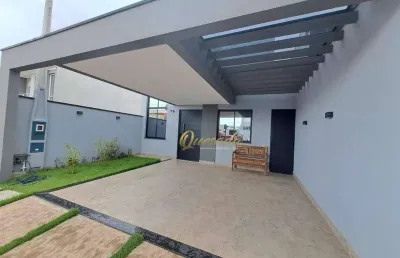 Casa térrea, à venda, 3 quartos, 1 suíte, planejados, condomínio park real, indaiatuba.