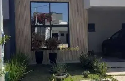 Casa térrea à venda, 3 suítes, planejados, piscina, condomínio mantova, indaiatuba.