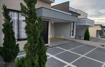 Casa térrea, à venda, 3 suítes, planejados, condomínio mantova, indaiatuba.